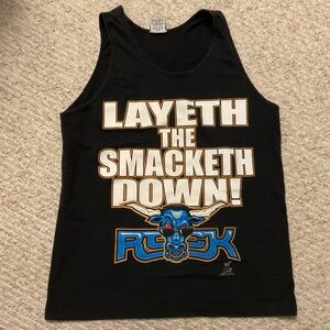 Vintage WWE The Rock tank top